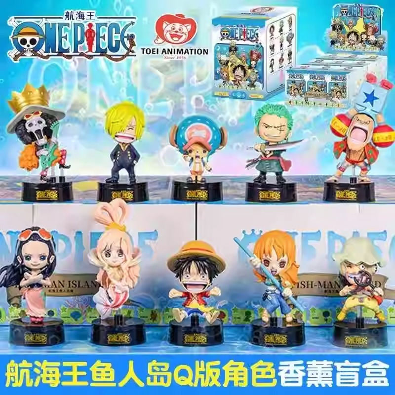 🚚ส่งภายใน 24 ชั่วโมง🚚 Genuine One Piece Fish-Man Island Aromatherapy Blind Box=9pcs(📦กล่องใหญ่)
