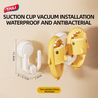 หาง 2ชิ้นที่วางรองเท้าแตะถ้วยดูดชั้นเก็บรองเท้าสําหรับทางเข้…