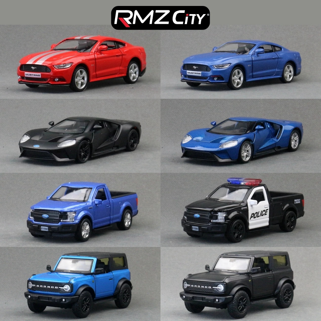 Rmz CITY 1/36 Ford Series จําลอง Die Cast รถรุ่น Diecast โลหะผสมโลหะ Miniature ดึงกลับคอลเลกชันของขวัญสําหรับชายเด็ก