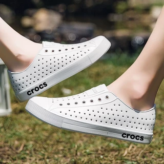Jnbao Couple Hollow Sandals Mens Thick-Soled Hollow Design Beach Casual Shoes