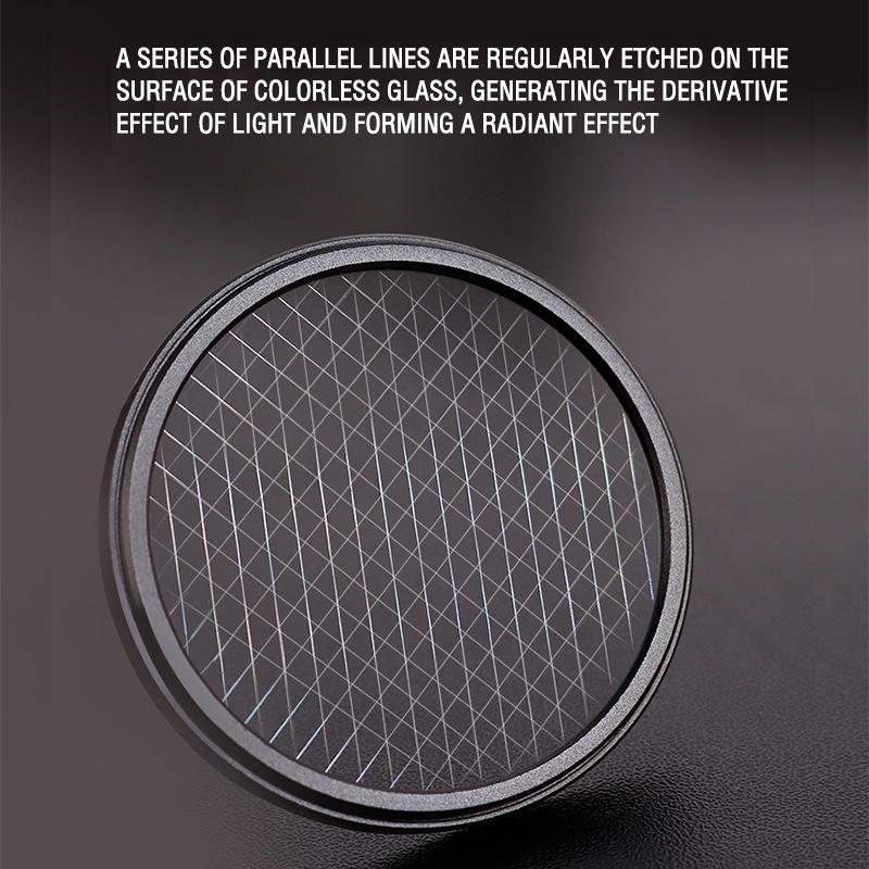 ZOMEI series lens Star Line Star Filter lens 4/6/8 สำหรับกล้อง DSLR หลายเคลือบ ฟิลเตอร์ camera filters accessories cpl lens filter nd filter uv filter variable ตัวกรองดาว