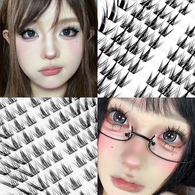 FEPO ขนตาปลอม 10 แถวที่สวมใส่สบายและมีน้ําหนัก 10 มม.-13 มม - รูปที่ 4