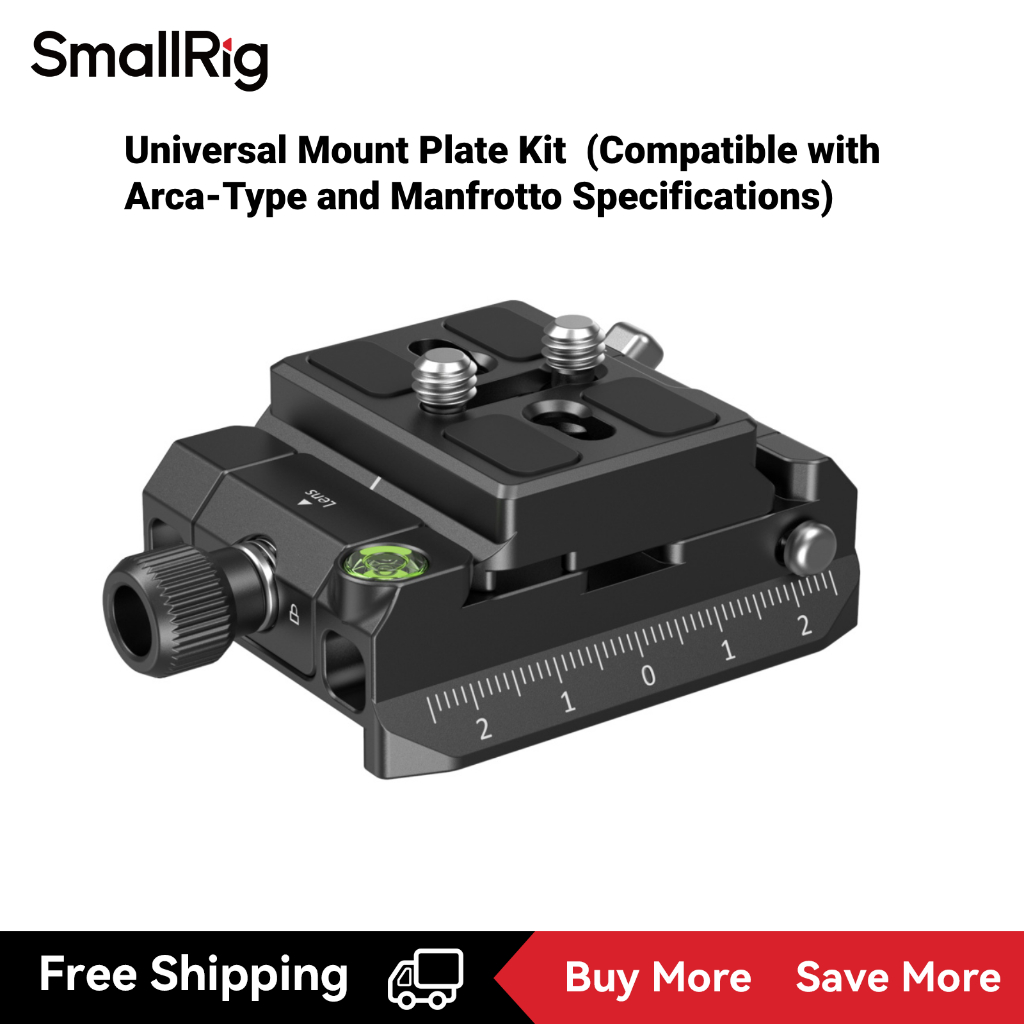 Smallrig Mount Plate Kit (ใช้ได้กับข้อกําหนด Arca-Type และ Manfrotto) #4234