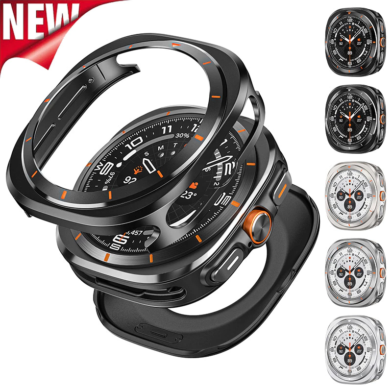 เหมาะสําหรับ Samsung Galaxy Watch Ultra เคสป้องกันอลูมิเนียมอัลลอยด์, เคสเคลือบด้วยไฟฟ้า 47 มม