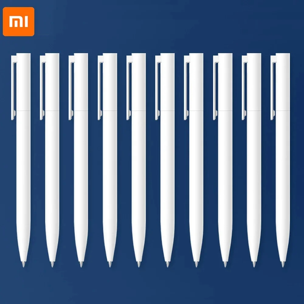 10ชิ้นปากกาเดิม ไมล์ ปากกาเจล0.5มิลลิเมตรหมึกสีดํากดปากกาเป็นกลางสําหรับโรงเรียนสํานักงาน