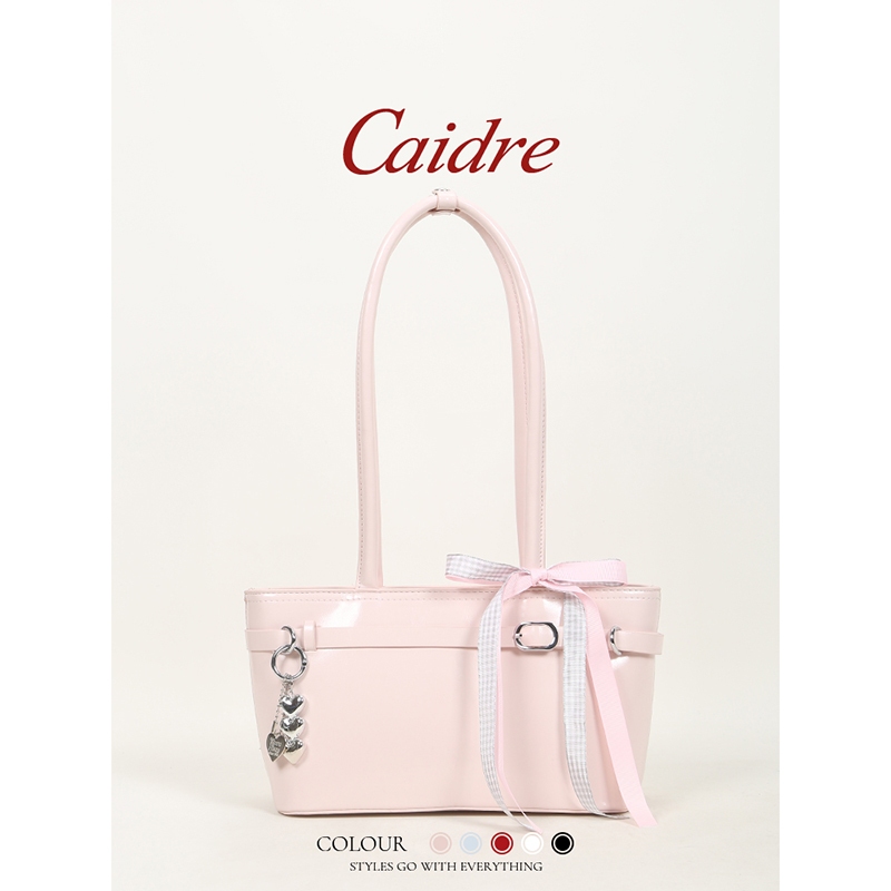 กระเป๋าสะพายข้างทรงบากียอง Caidre Sweet Bow สำหรับผู้หญิง
