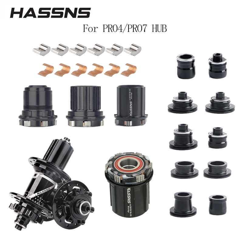 Hassns PRO7 Patching Kit HG/MS/XD Freehub Quick Release Adapter Thru Axle Adapter Cassette Hub Pawls
