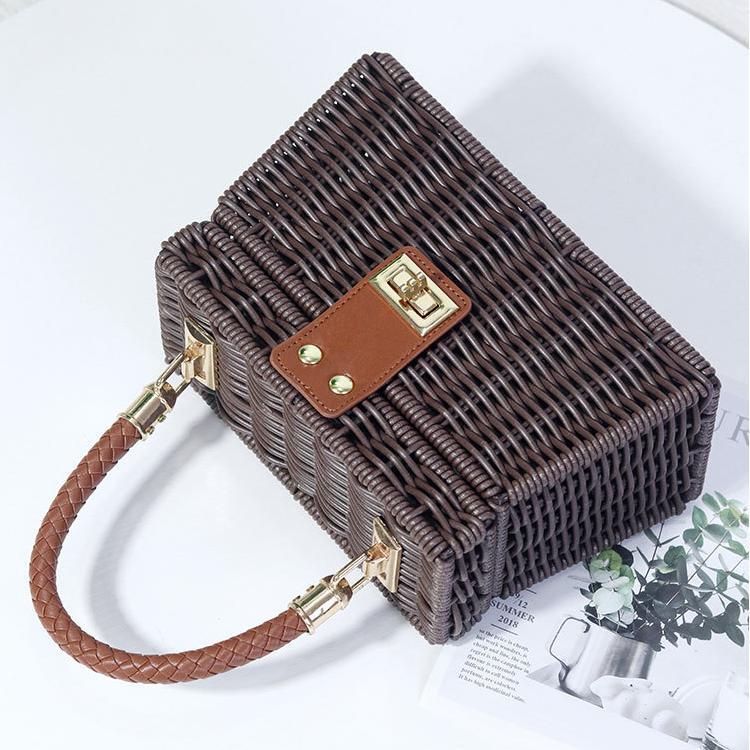 [dpbtsut] กระเป๋าผ้าทอสําหรับผู้หญิงกระเป๋าถือ Boho Bag Lady Trend ราคา ถูกที่สุด ดีลบีเคเค แกลเลอรีภาพที่ 2