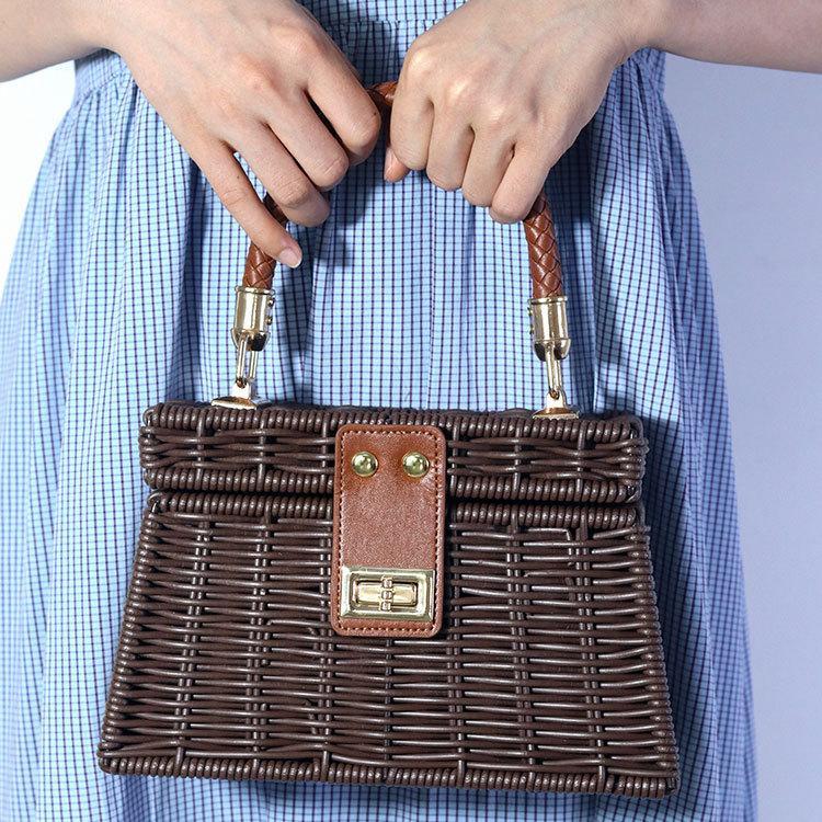 [dpbtsut] กระเป๋าผ้าทอสําหรับผู้หญิงกระเป๋าถือ Boho Bag Lady Trend ราคา ถูกที่สุด ดีลบีเคเค แกลเลอรีภาพที่ 7