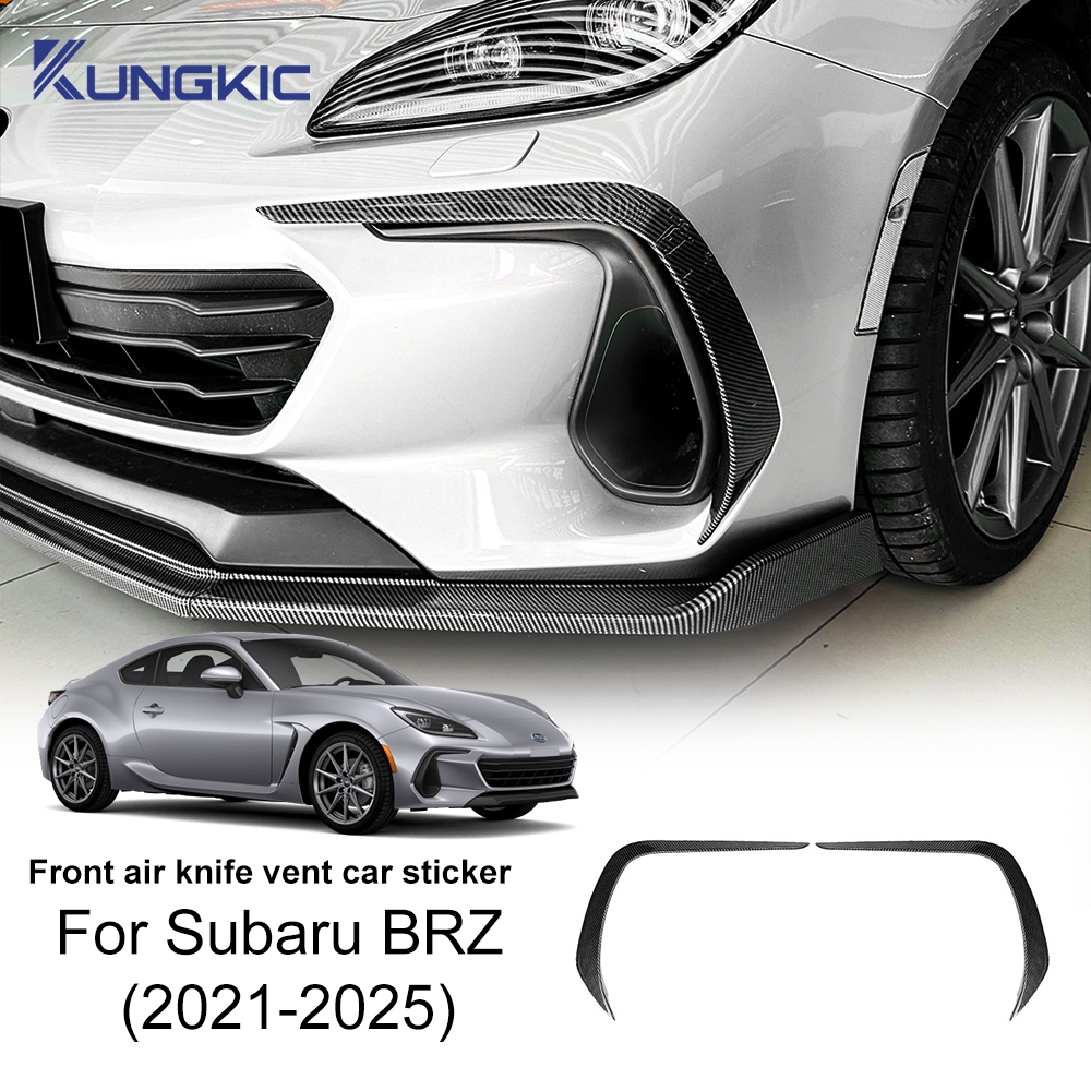 กันชนหน้าช่องระบายอากาศสําหรับ Subaru BRZ 2021 2022 2023 2024 2025 Gloss สีดํากรอบไอดีสปอยเลอร์ Spli