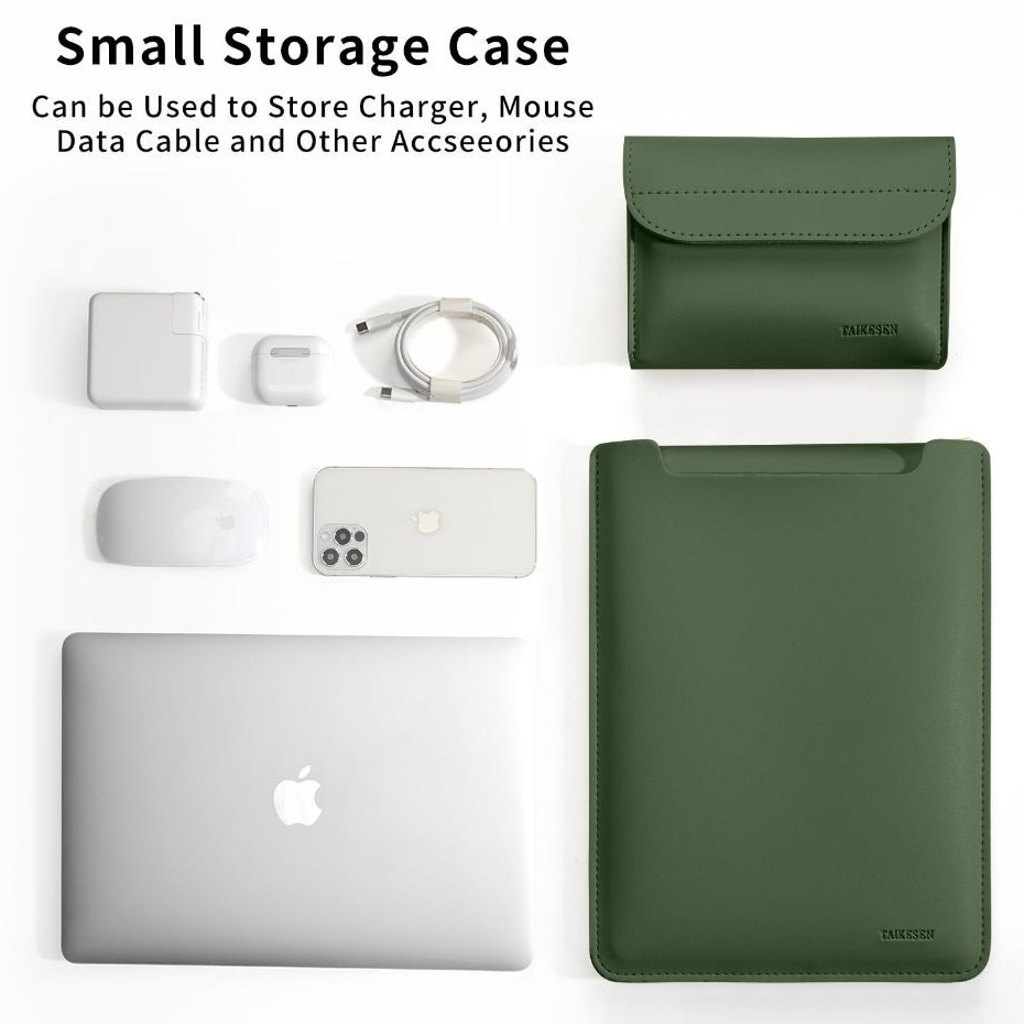 กระเป๋าคอมพิวเตอร์ โน๊ตบุ๊ค Laptop Bag Notebook หนัง PU อเนกประสงค์ ด้วยแผ่นรองเมาส์ สําหรับ 13 14 15 นิ้ว