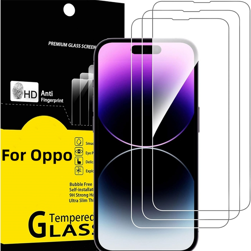 1-3Pcs Full โปร่งใสป้องกันหน้าจอกระจกนิรภัยสําหรับOppo F11 Pro A9 A5 A5S A3S A38 A18 A83 A31 A15 A16 A17 A16K A17K A92 A72 A53 A12 A57 A9 A17E A17E A11 A11 A15S A17