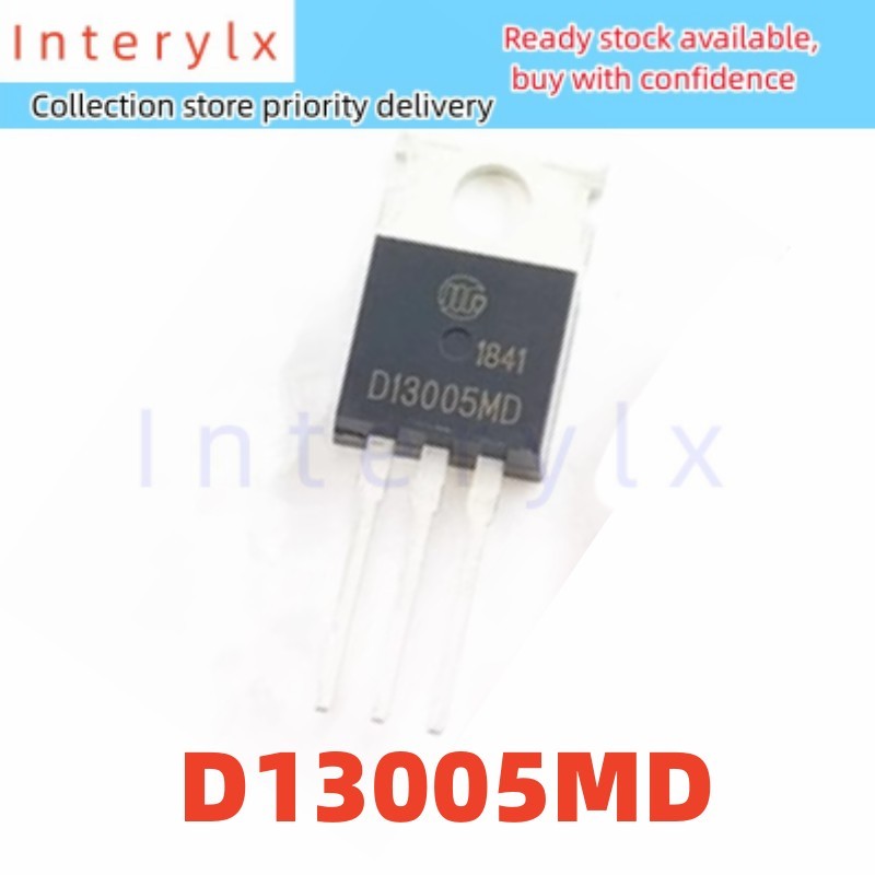 ยี่ห้อ In-Line 5 ชิ้น/ล็อตใหม่ D13005MD 3DD13005MD D13005 4A/400V TO-220 Field Effect Triode tta