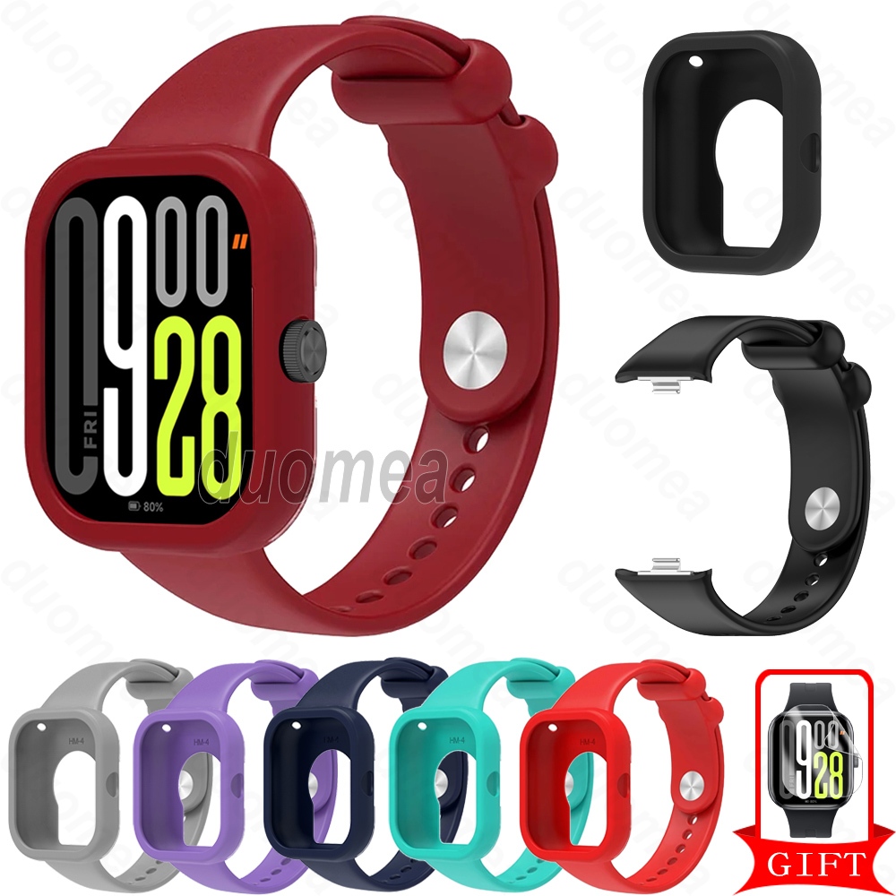 สายซิลิโคนพร้อมเคสอุปกรณ์เสริมสร้อยข้อมือที่ทนทานสําหรับ Redmi Watch 5 4 / Redmi Watch 3 Active – โปรปัง