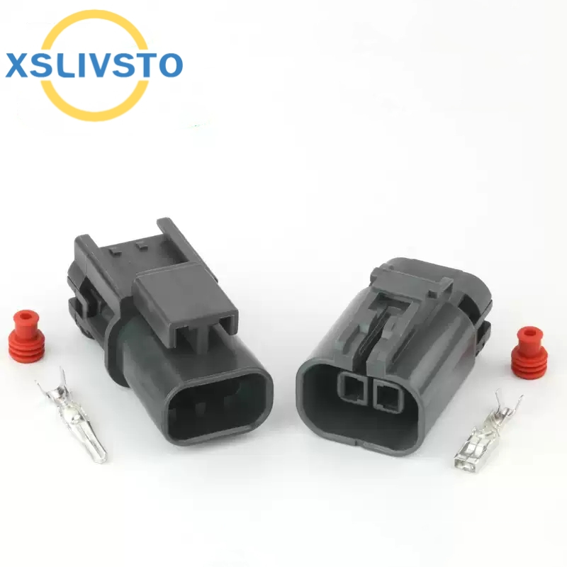 1 ชุด 2 ขา 7122-1824-40 7223-1824-40 พัดลมหญิงชายซ็อกเก็ตรถยนต์ขั้วต่อปั๊มน้ํามันเบนซินปลั๊กสําหรับมาสด้าฮอนด้าดีเจ7029ก-2.8-11/21 ก118