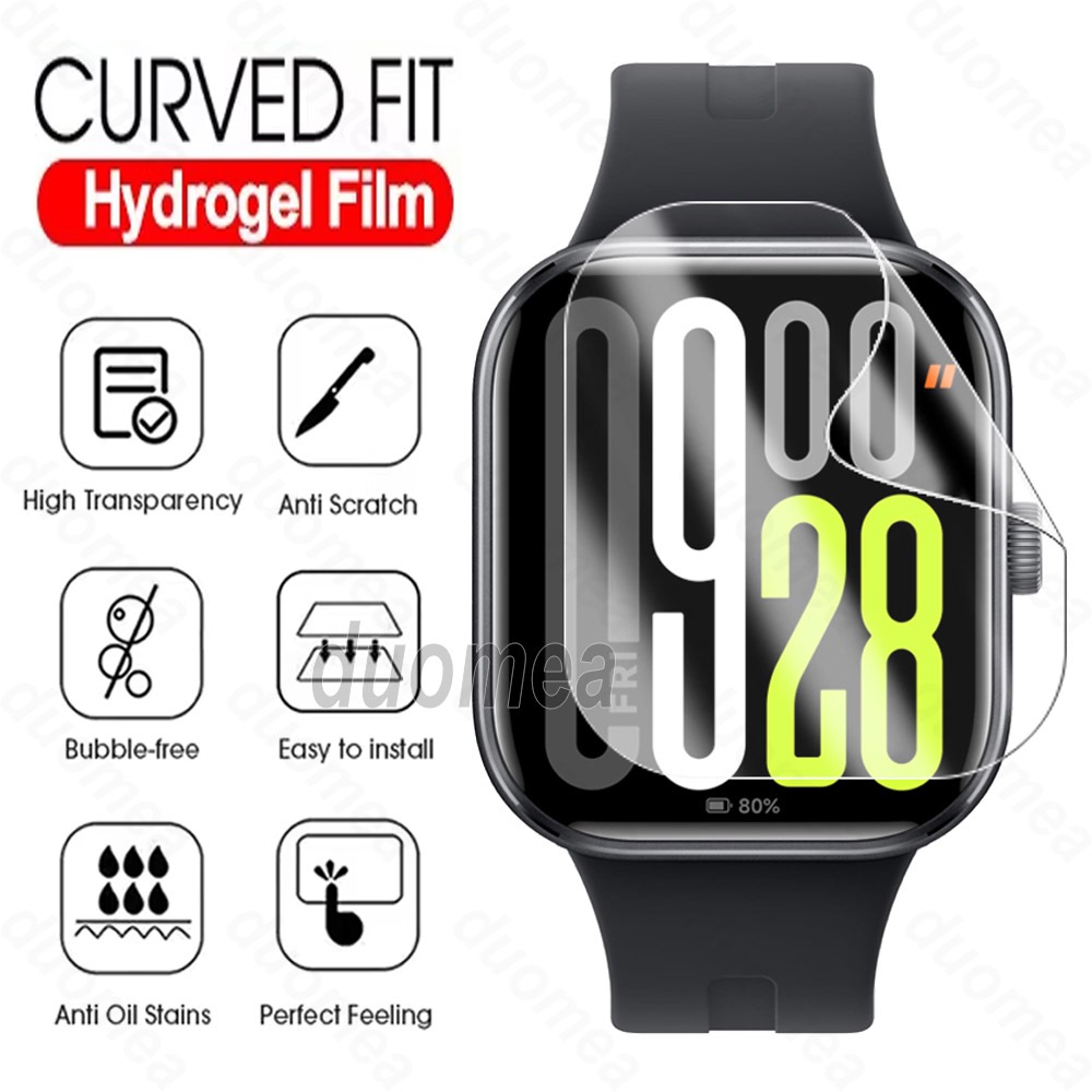 ฟิล์มกันรอยหน้าจอฟิล์มใสคลุมทั้งหมดอุปกรณ์เสริมสําหรับ Redmi Watch 6 5 Active 4 3 2 Lite / Mi Watch Lite