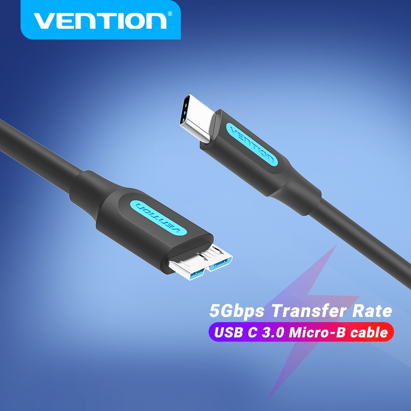 Vention สายเคเบิ้ล Micro B ชาย>ชายสําหรับ ฮาร์ดไดรฟ์ Hdd Sdd Usb 3.0 C Micro B