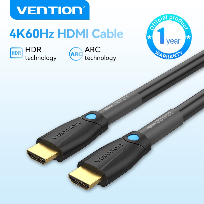 Vention สาย HDMI สําหรับวิศวกรรม HDMI 2.0 4K 60Hz 18Gbps HD สายเคเบิลกล่องทีวี ระยะไกลพิเศษ สําหรับสวิตช์ PS5 / 4