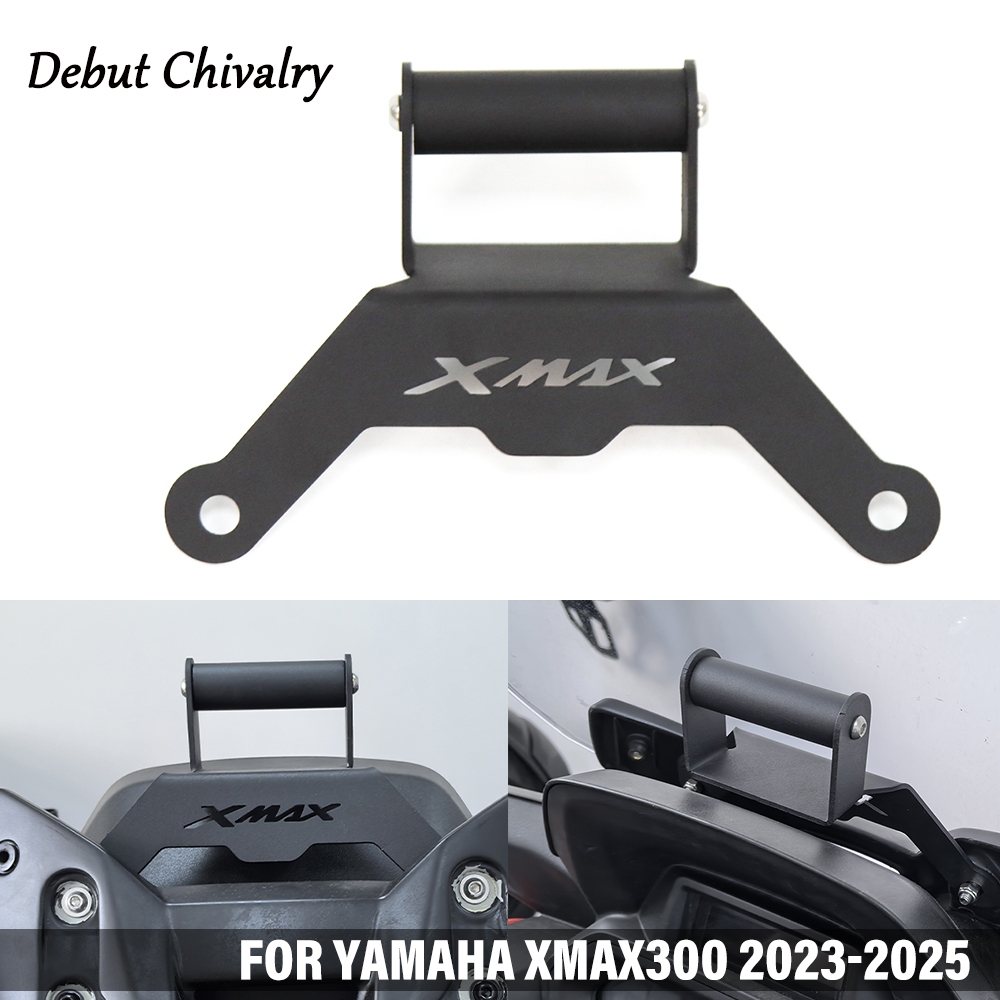 อุปกรณ์เสริมรถจักรยานยนต์ สําหรับ ยามาฮ่า XMAX 300 2023 2024 2025 จีพีเอส ที่วางโทรศัพท์มือถือติดตั้