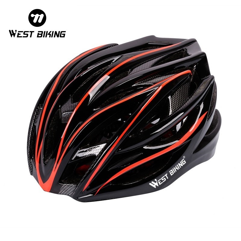 WEST BIKING หมวกกันน็อคจักรยานป้องกันศีรษะแฟชั่นหมวกกันน็อคขี่จักรยาน