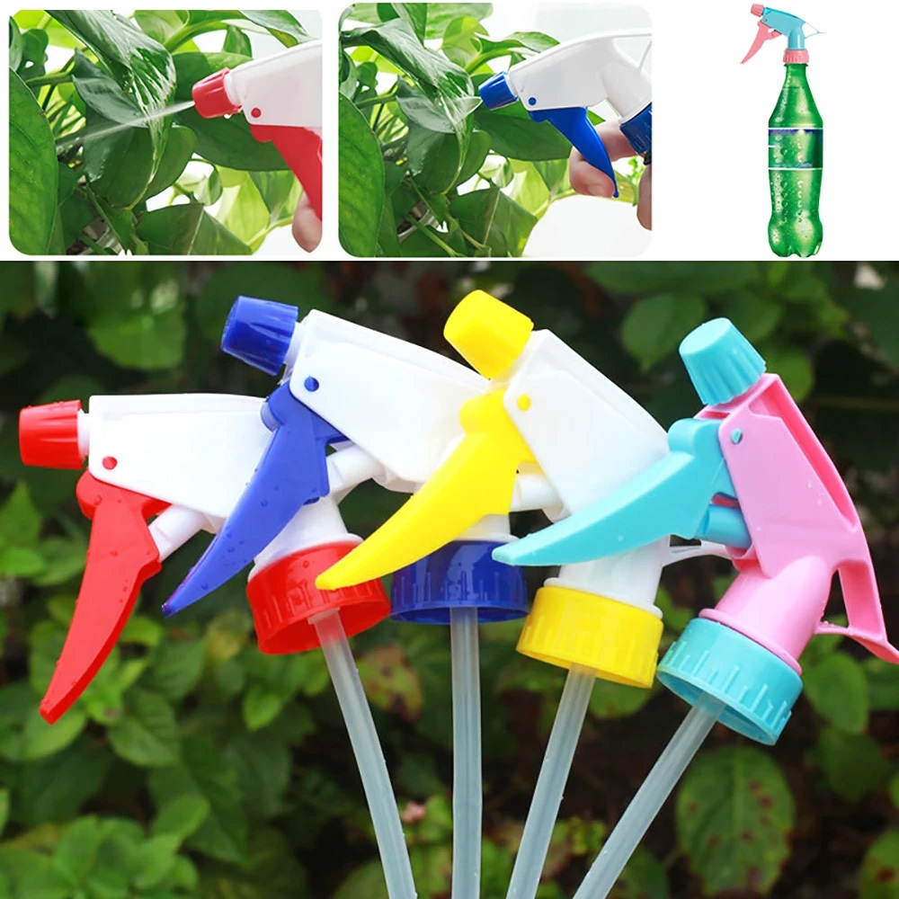 1/3/5 ชิ้นTrigger Sprayer หัวฉีดฟางยาวขวดเครื่องดื่มปาก Dia. 2.5 ซม. สากล เครื่องพ่นสารเคมีมือรดน้ําอุปกรณ์ทําความสะอาด – โปรปัง
