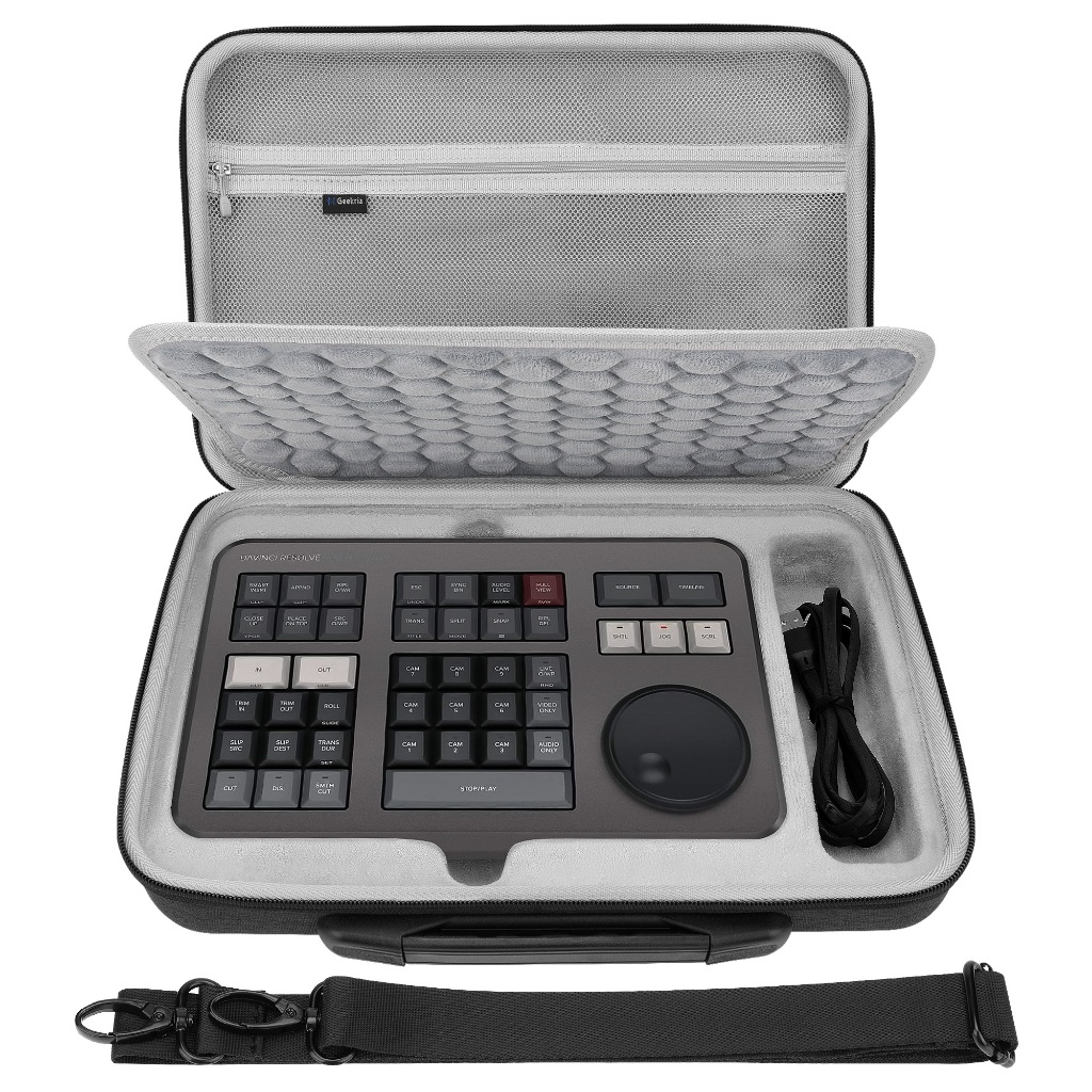 กระเป๋าพกพาเดินทาง Geekria เข้ากันได้กับการออกแบบ Blackmagic Davinci Resolve Speed Editor, Davinci R