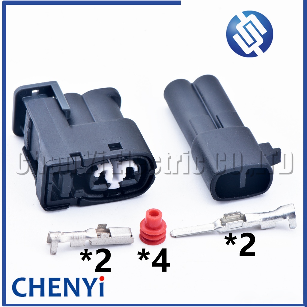 หัวฉีดเชื่อมต่ออัตโนมัติ 2 Pin ตัวเมีย 90980-11246 7283-8226-30 สําหรับ 2JZ-GE SC300 RX7 S6 Toyota Matrix Lexus Hyundai Mazda