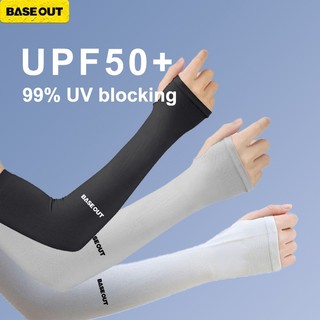BASE OUT ปลอกแขนกันยูวีสำหรับเล่นกีฬากลางแจ้งสำหรับผู้ชายและผู้หญิง