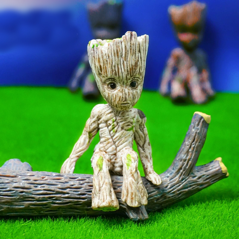 Annihlation Conquest Starlord Groot Driftwood Decor เต่าถังตกแต่ง Tree Trunk Solid สัตว์เลื้อยคลานสา