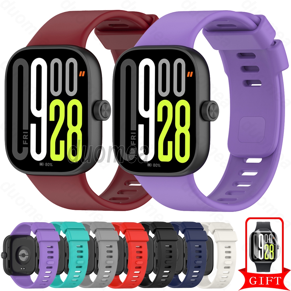 สายรัดซิลิโคนห่วงสร้อยข้อมือสายรัดข้อมืออุปกรณ์เสริมสําหรับ Redmi Watch 6 Active Lite 5 4 / Xiaomi Smart Band 10 9 8 Pro