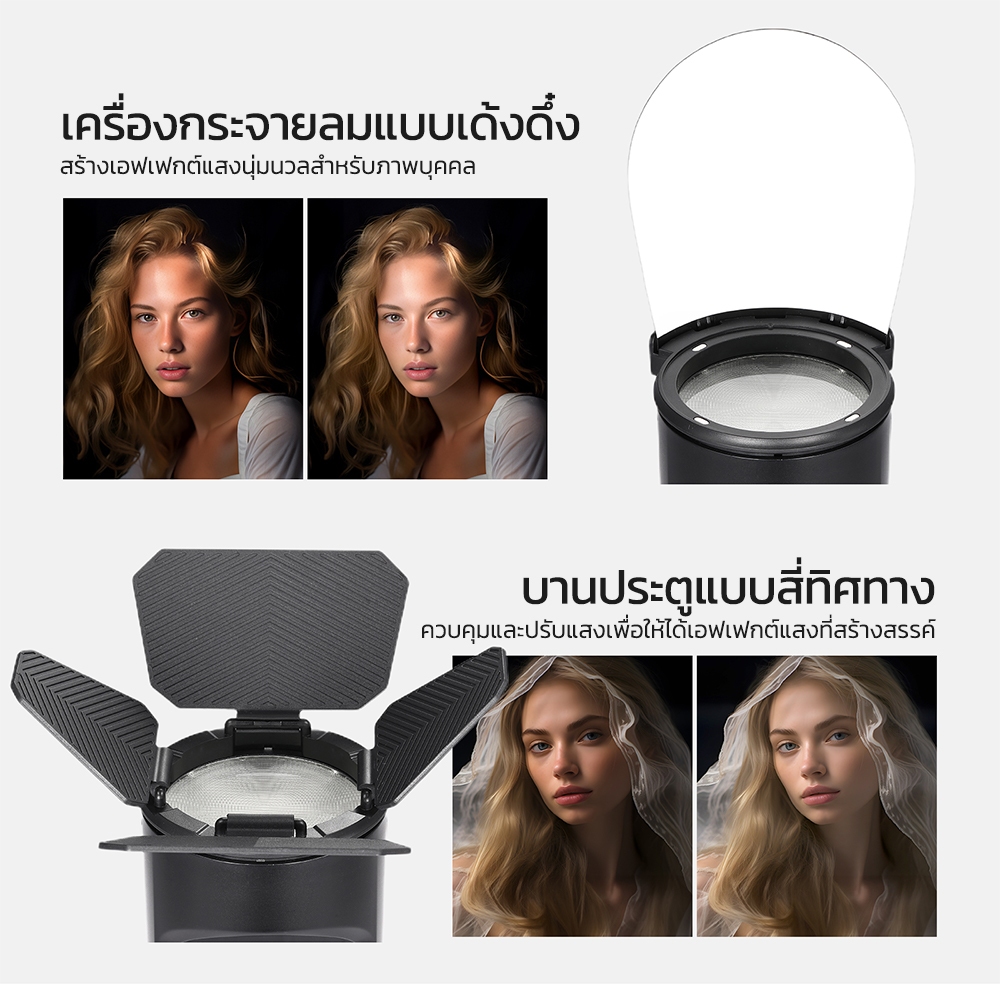 NEEWER ชุดอุปกรณ์แม่เหล็กแฟลชหัวกลมสําหรับ Z1 V1 Series, CRM2