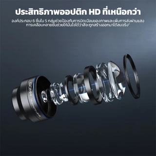Neewer LS-41 PRO 60 มม. เลนส์เทเลโฟโต้พร้อมคลิปเลนส์ 17 มม. & อะแดปเตอร์ฟิลเตอร์ 67 มม.