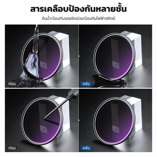 Neewer 67 มม. ND2-400 MRC Variable ND Filter พร้อมฝาครอบเลนส์และผ้าทําความสะอาด