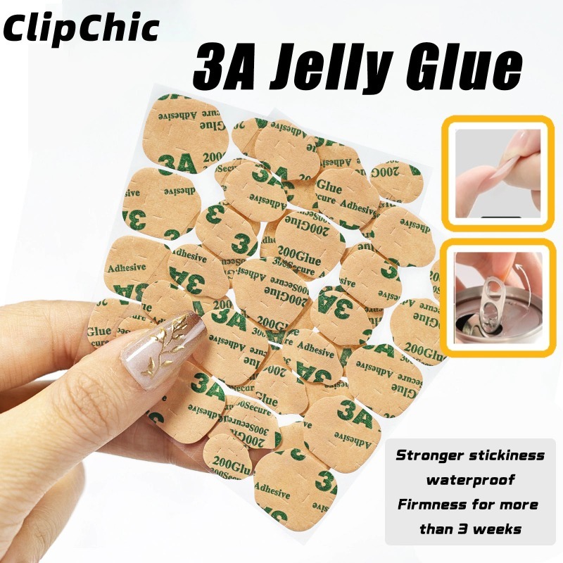CODJelly Glue 3A สติ๊กเกอร์ติดเล็บเรซิน ความหนืดสูงยักษ์ กันน้ําแข็ง 24 ชิ้น