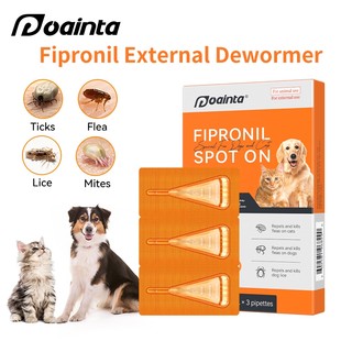 PUAINTA Pets Anti Tick and Flea for Dog and Cat Anti Itching Dewormer for dog Fipronil Spot on Pet Care 1Tube 3Tube