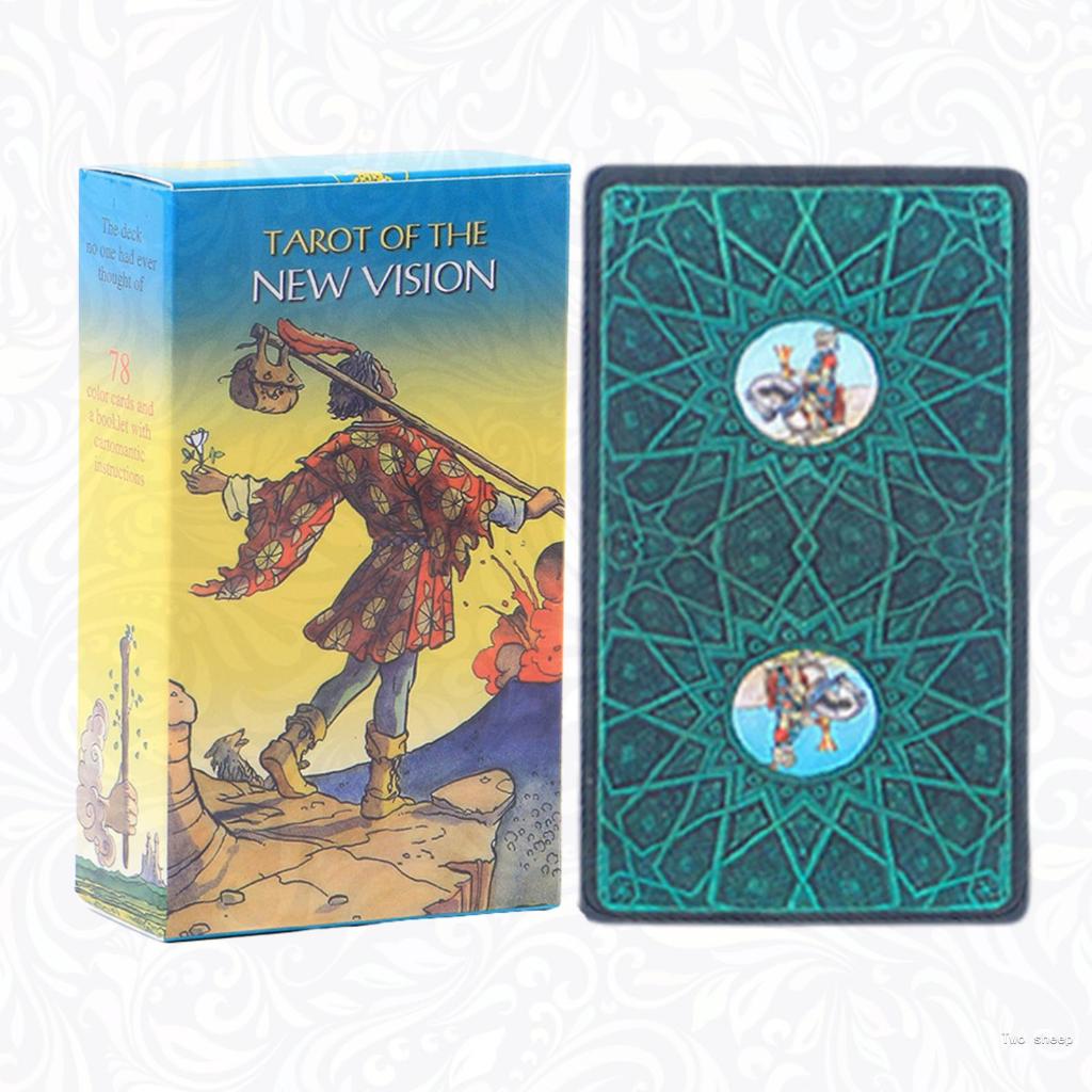 Laser New Vision Tarot Board Game Tarot of New Vision พร้อมคู่มือคําแนะนํากระดาษ