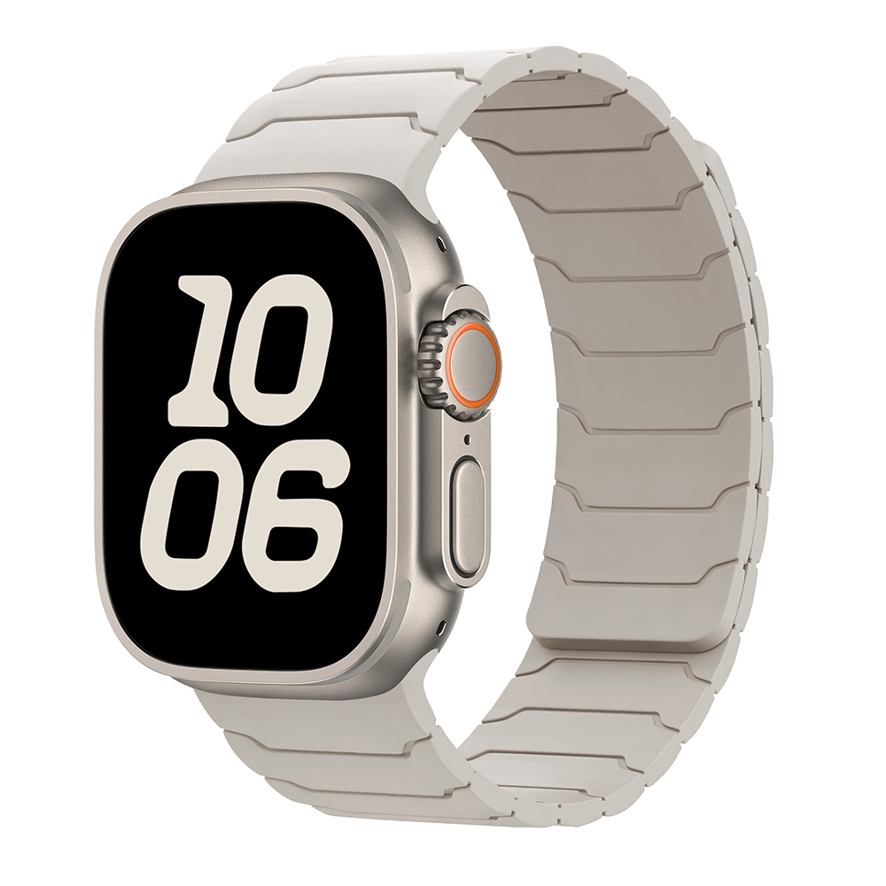 สายรัดแม่เหล็กซิลิโคนหุ้มเกราะสําหรับ Apple Watch Ultra 46/44/40/49/45/41/42/38/45mm iwatch Series Ultra/10/9/8/7/6/5/4/3/2/1/SE - รูปที่ 5