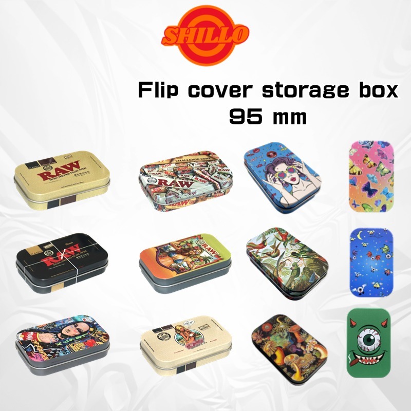 (ขายส่ง!!)RAW 95mm Size Fashion Tin Cone Stash Box Storage Box