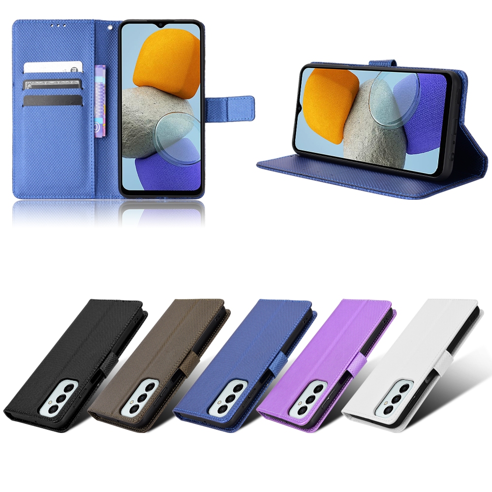 Case For Samsung Galaxy A06 A16 A26 A36 A56 A05 A05s A15 A25 A35 A55 A54 A73 A53 A33 A23 A52 A52s 5G A32 4G A12 M12 เคสโทรศัพท์มือถือหนัง Pu มีช่องใส่บัตรสําหรับ