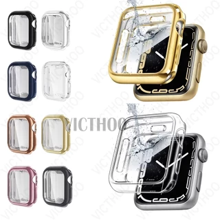 กรณีป้องกันหน้าจอ TPU อ่อนสำหรับ iWatch Series 11/10/9/8/7/6/5/4/3 / SE Ultra 2 49/46/44/45/41/42 มม. 40 มม. 38 มม.