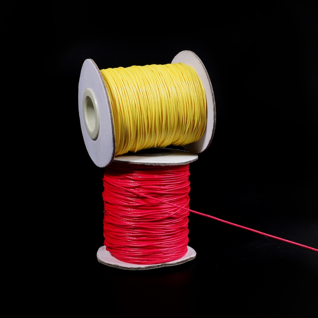 [2 มม.] ประมาณ 5 ม. ด้ายขี้ผึ้งเกาหลีรูขนาดใหญ่ลูกปัดด้าย ทําเอง เครื่องประดับทําด้วยมือ - รูปที่ 5