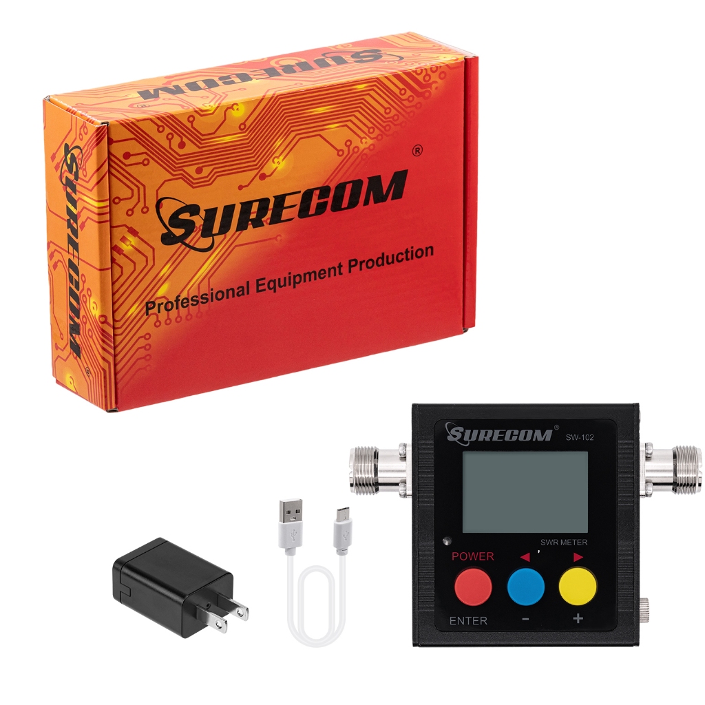 Surecom SW-102S Digital VHF/UHF 125-525Mhz SO239 Connector Power & SWR Meter