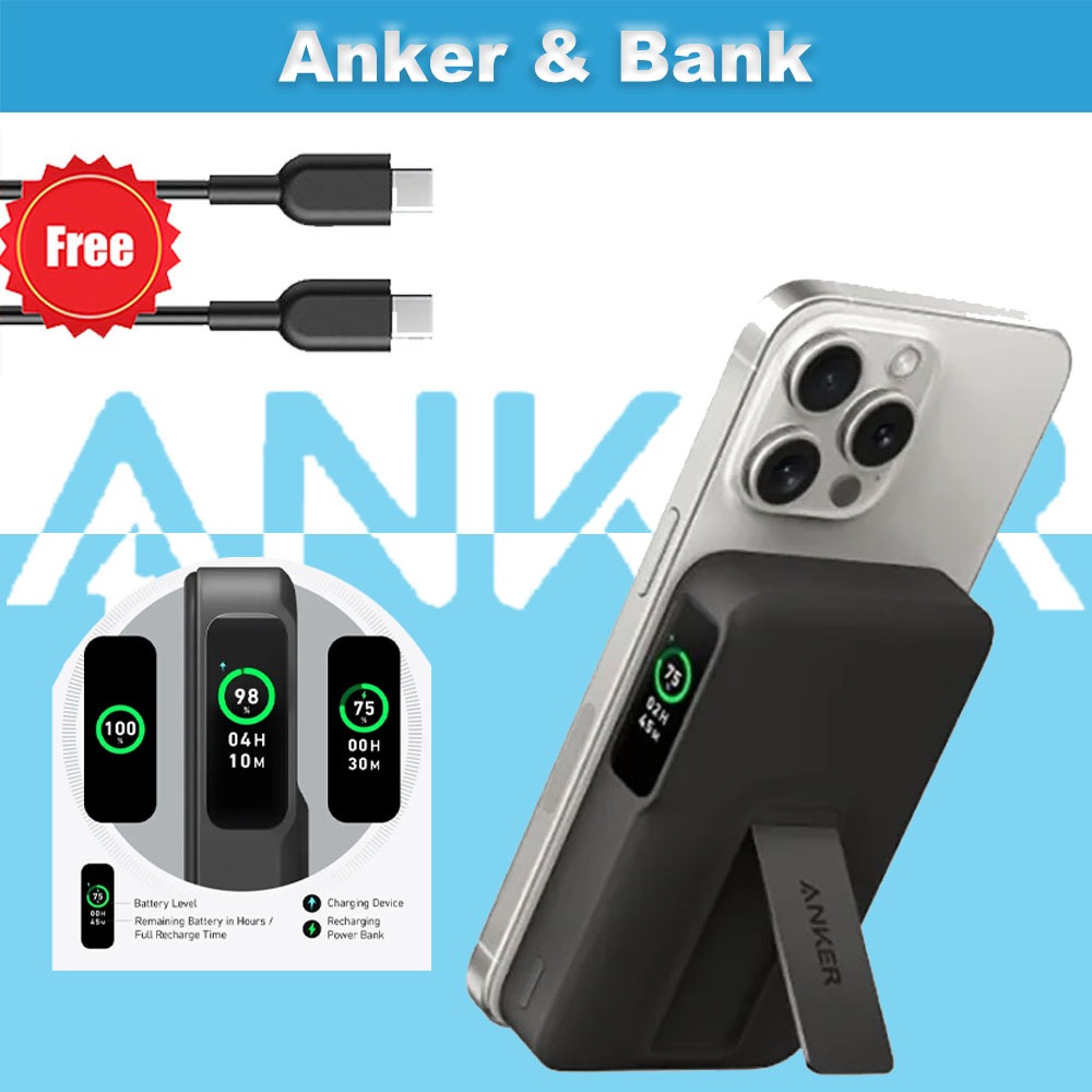 ANK QI2 15W 10000mAh Power Bank Qi2 ได้รับการรับรอง 15W Ultra-Fast Mag-Compatible Portable Charger