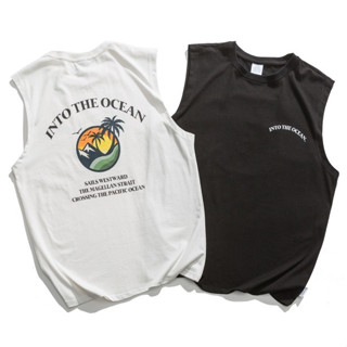 Maisidamall ผู้ชาย เสื้อกั๊ก วิ่ง ฟิตเนส ขนาดใหญ่ สีทึบ บาง …