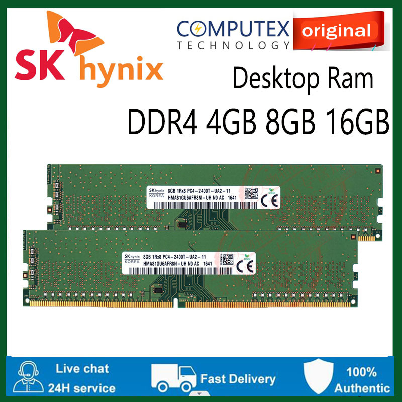 Sk Hynix DDR4 PC RAM 4GB 8GB 16GB DDR4 2133/2400/2666/3200MHz หน่วยความจําเดสก์ท็อป คอมพิวเตอร์ RAM