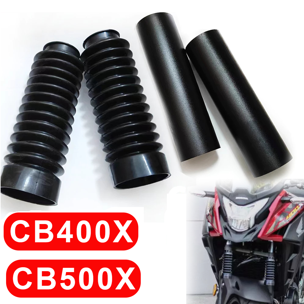 ฝาครอบป้องกันโช๊คหน้าสําหรับ Honda CB400X CB500X CB 400F CB500F ยางกันฝุ่น ด้านหน้าอุปกรณ์ป้องกันส้อ