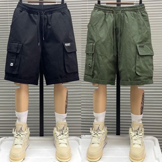 กางเกงขาสั้นทำงานชาย กางเกงขาสั้นทรงหลวมหลายกระเป๋า ทรงลำลอง…