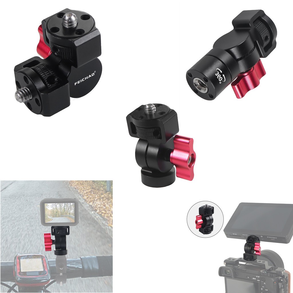 FEICHAO Compaitble พร้อม DJI OSMO 360 สําหรับ GoPro 13 12 สําหรับ Insta360 X5 กล้อง 360 องศาหมุน Mini ขาตั้งกล้องอะแดปเตอร์
