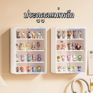 กล่องแสดงโมเดลแบบแขวนผนัง กันฝุ่นกันความชื้น มีฝาปิด ไม่ต้องติดตั้ง สำหรับเก็บของสะสม ของเล่น วัสดุ PET
