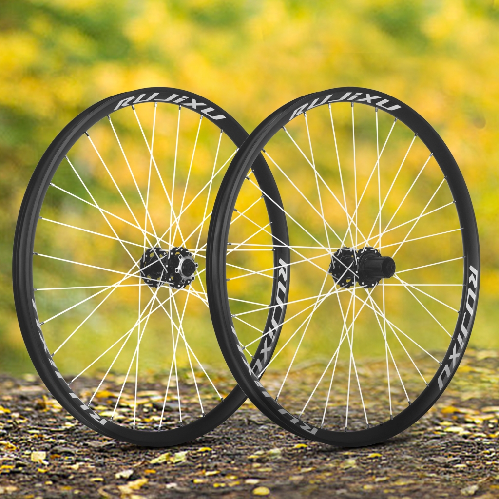Rujixu Mtb จักรยานล้อ 26/27.5 นิ้วด้านหน้า 2 ด้านหลัง 5 แบริ่งปิดผนึก 120 เสียง Mtb ดิสก์เบรก Wheels